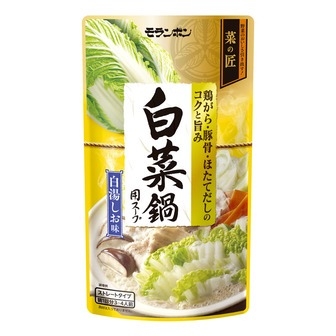 モランボン 白菜鍋用スープ白湯しお味　ストレートタイプ （７５０ｇ）