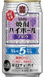 宝　焼酎ハイボールブドウ　キレのＡＬＣ５％ （３５０ｍｌ）